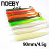 NOEBY 6pcs/lot Soft Lure 90mm/4.5g Handmade Soft Fish Fishing Lure Shad