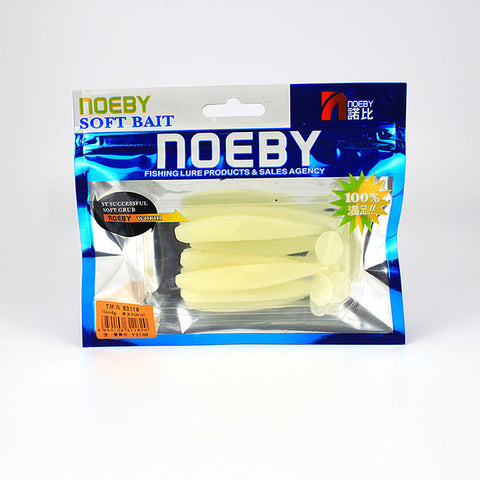 NOEBY 6pcs/lot Soft Lure 90mm/4.5g Handmade Soft Fish Fishing Lure Shad