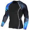 Mens Compression Shirts 3D Teen Wolf Jerseys Long Sleeve Cycling Fitness Men