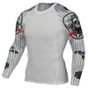 Mens Compression Shirts 3D Teen Wolf Jerseys Long Sleeve Cycling Fitness Men