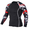 Mens Compression Shirts 3D Teen Wolf Jerseys Long Sleeve Cycling Fitness Men