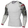 Mens Compression Shirts 3D Teen Wolf Jerseys Long Sleeve Cycling Fitness Men