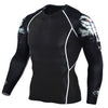 Mens Compression Shirts 3D Teen Wolf Jerseys Long Sleeve Cycling Fitness Men