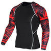 Mens Compression Shirts 3D Teen Wolf Jerseys Long Sleeve Cycling Fitness Men