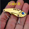 1Pcs Metal VIB Lures 5cm 11g vivid Vibrations Spoon Lure Fishing bait Bass