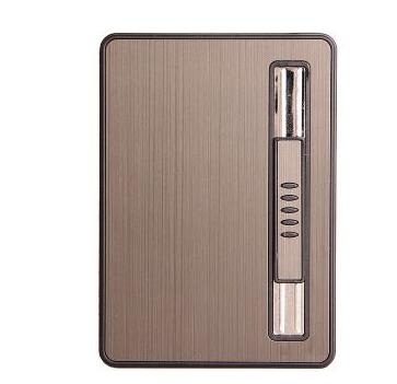 Windproof gas lighter cigarette case can hold 10 pcs smokes cigarette box, smoking Smoking Gadgets For man No Gas