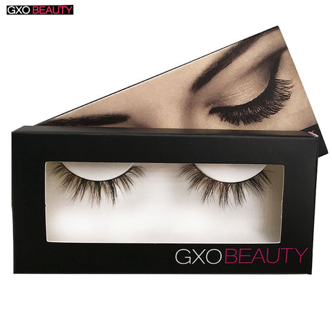 GXO BEAUTY1 Pair 3D Mink Eyelash Fur Handmade Crossing Lashes Individual Strip Thick Natural Lash Makeup Beuty Tool-N1/1