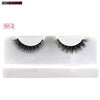 GXO BEAUTY1 Pair 3D Mink Eyelash Fur Handmade Crossing Lashes Individual Strip Thick Natural Lash Makeup Beuty Tool-N1/1