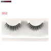 GXO BEAUTY1 Pair 3D Mink Eyelash Fur Handmade Crossing Lashes Individual Strip Thick Natural Lash Makeup Beuty Tool-N1/1